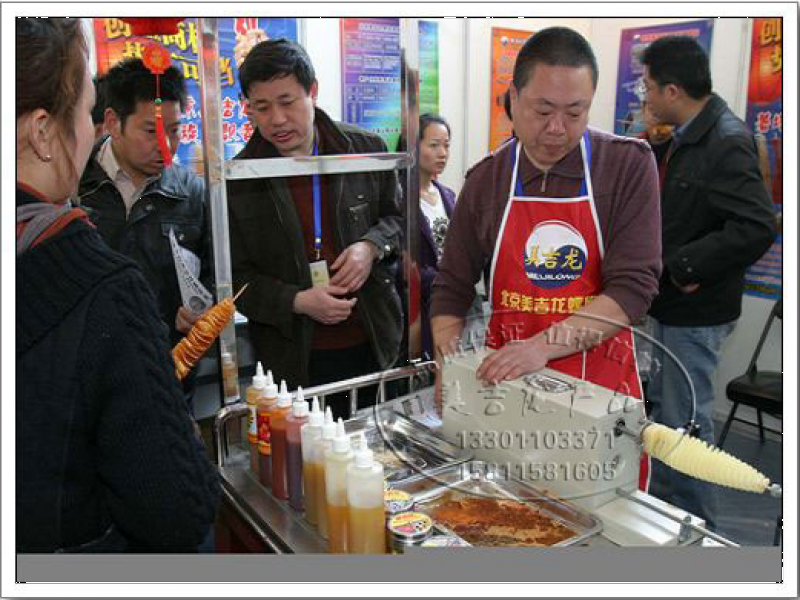 美吉龍旋轉薯塔機加盟品牌效果展示