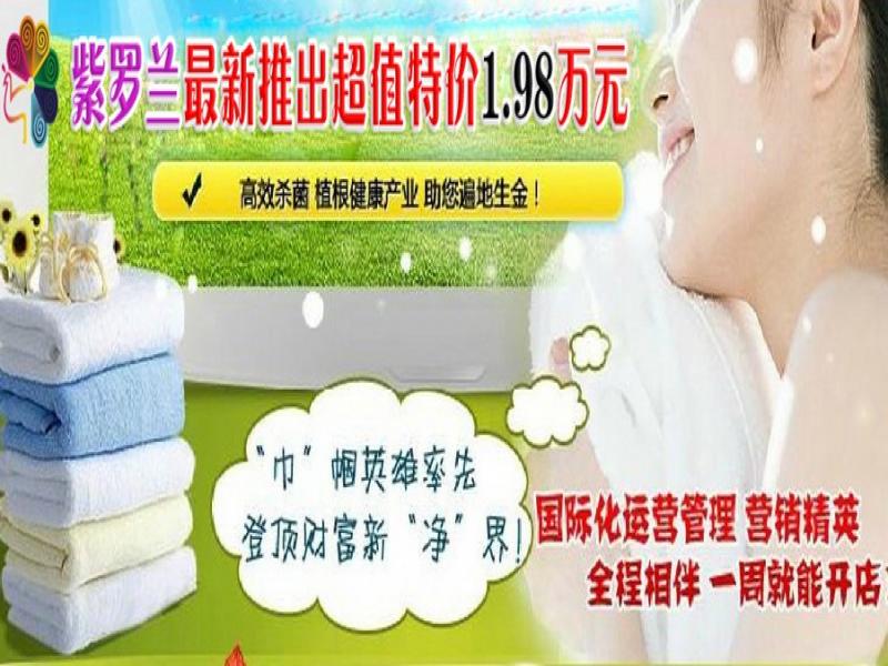 紫羅蘭消毒毛巾賺錢好項目