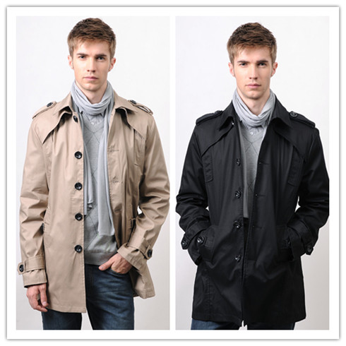 單排扣時尚風衣