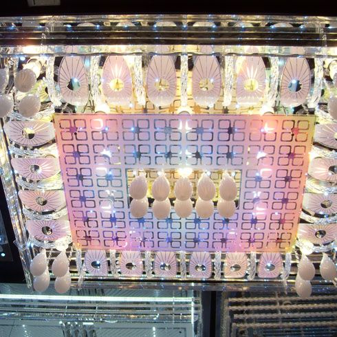 德庫拉鍍彩水晶吸頂燈