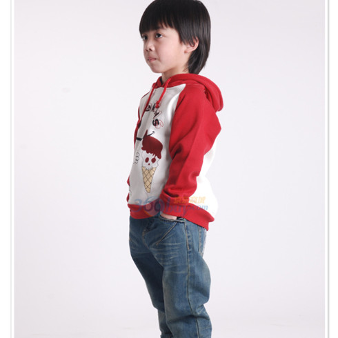 男童新款帶帽時尚衛衣