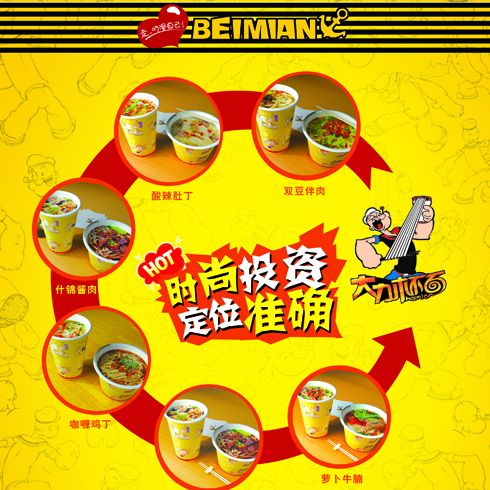 大力杯面時尚創意面食