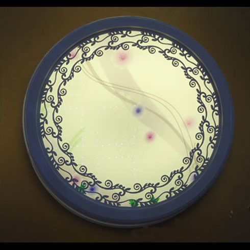 素色青花瓷風格吊燈