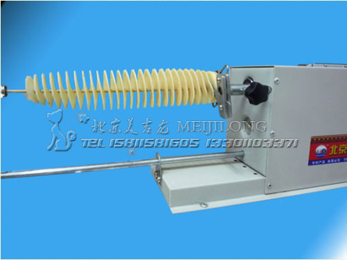美吉龍旋轉薯塔機--MJL-3型是手搖的自動拉伸薯塔機