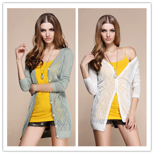 城市部落鏤空開衫空調衫