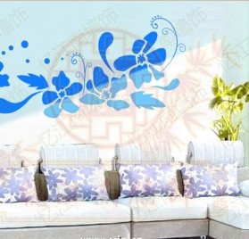 憶江南幻圖漆沙發背景墻