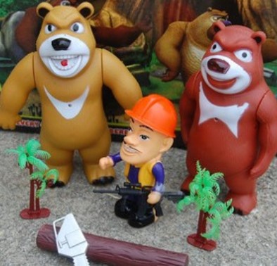 熊出沒套裝發光出聲玩偶