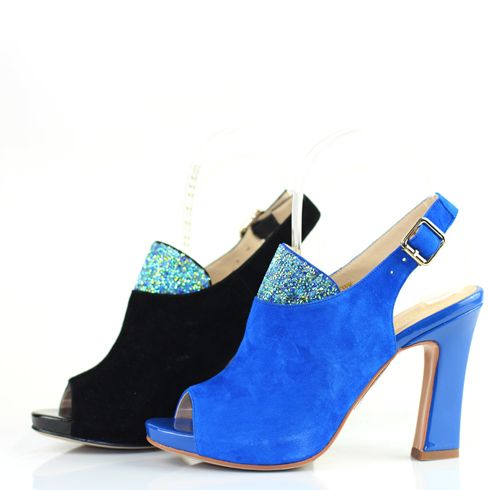 摩熙米昵-高級絨面粗跟女鞋