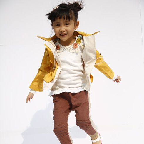 翻領短款外套+休閑服飾套裝