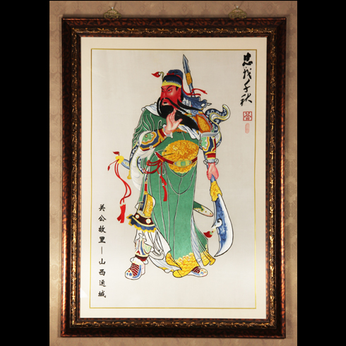 關公福佑手工藝品-晉繡
