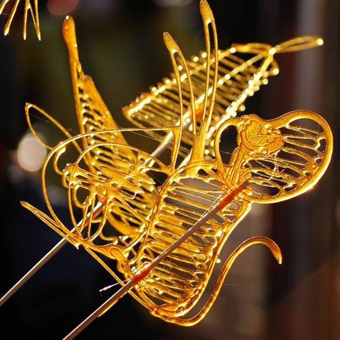 糖三彩糖畫機之精美的藝術品