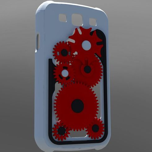創享空間3D齒輪手機外殼