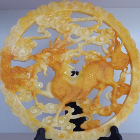 歸德水晶建材-麒麟擺件