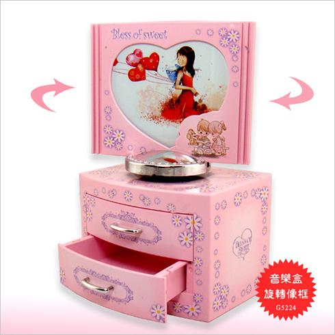 音樂盒旋轉相框