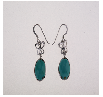 扎西德勒藏飾-墨玉耳環