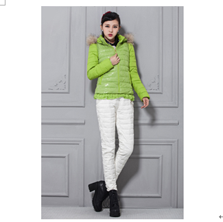 季美熙女裝產品-淺綠色羽絨服
