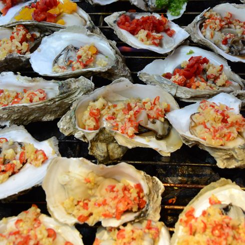 嘻魷記火山石烤魷魚產品-石烤生蠔