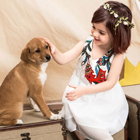 潮童天地童裝產品-女童無袖連衣裙