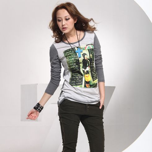 威姬兒斯女裝產品-休閑長袖T恤