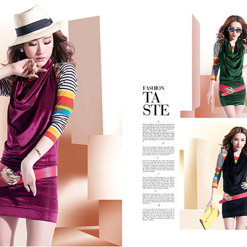 金姿萊女裝產品-絲絨連衣裙