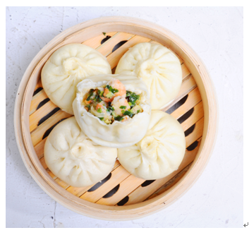 狀元包小吃產品-蝦仁三鮮餡兒蒸包