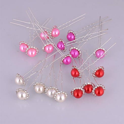 格調女王整體造型館項目-珍珠鑲鉆插針發簪