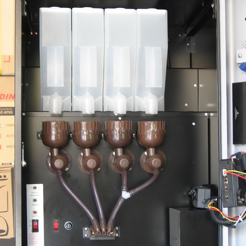 微舍微信咖啡機產品-4冷4熱機器內部