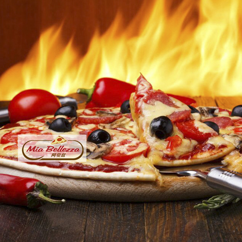 阿貝茲手工薄餅披薩產品-秘制香辣烤肉披薩