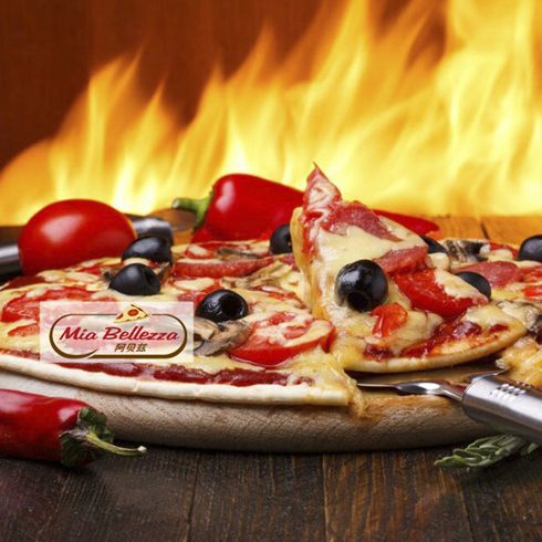 阿貝茲手工薄餅披薩產品-秘制香辣烤肉披薩