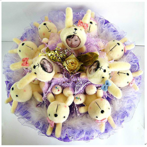 七十二變3d玩偶產品-玩偶花束