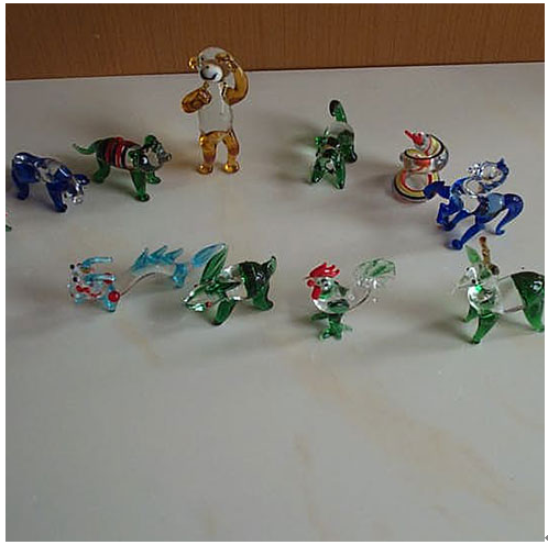 水晶拉絲工藝產品-水晶拉絲十二生肖擺件