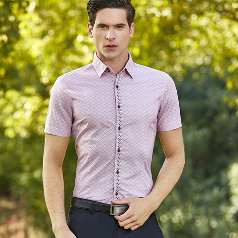 優品優男男士格子襯衫