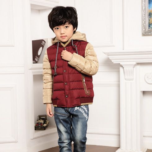 貝蕾爾童裝產品-貝蕾爾男童連帽羽絨服