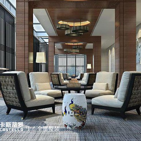 卡斯蒂羅集成墻面-生態負離子地板 