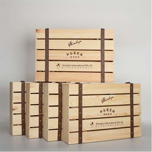 6支裝木質手提禮盒