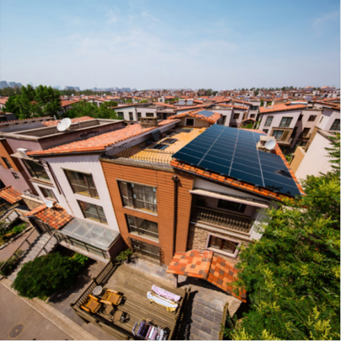 漢能 戶用別墅/平房光伏并網發電系統 雅致系列 2kw 太陽能電池板