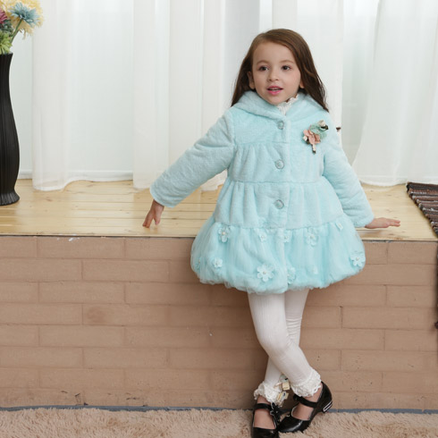 小嘴猴童裝-淺藍色公主裙