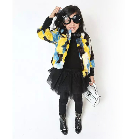 成長(zhǎng)衣派童裝-黑色紗裙