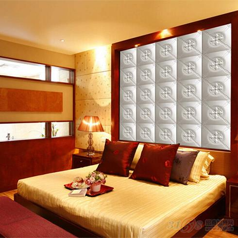 優易科集成墻面-3D皮雕軟包臥室背景墻