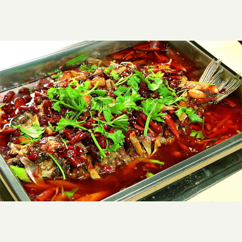 果燃香瓦缸烤魚-烤魚