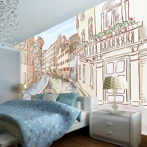 松花玉石顆粒墻藝-室內裝飾