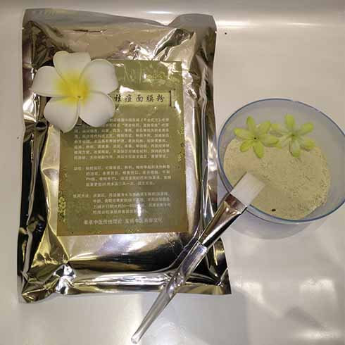 中醫清顏祛斑祛痘面膜粉產品