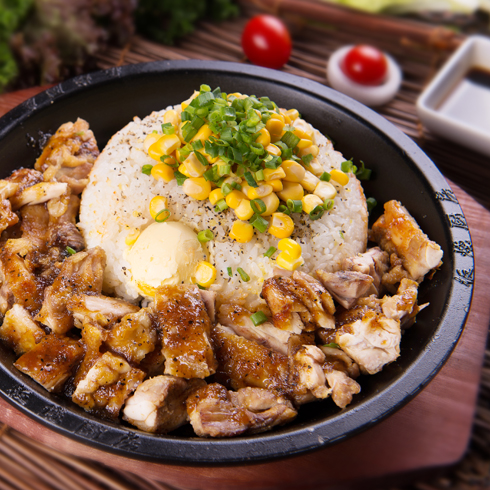 板燒廚房快餐-排骨板燒飯