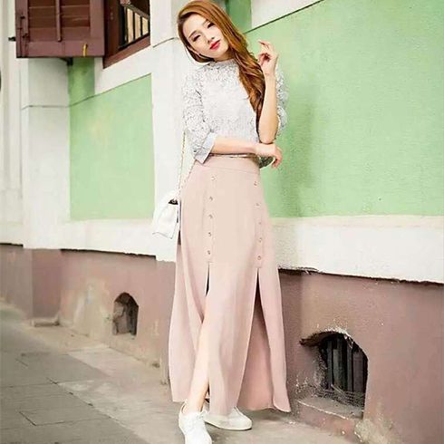 艾麗哲女裝-長紗裙分叉款 