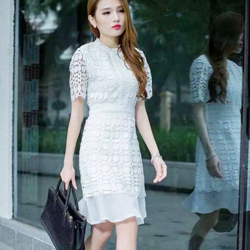 艾麗哲女裝-優雅簡單職業連衣裙