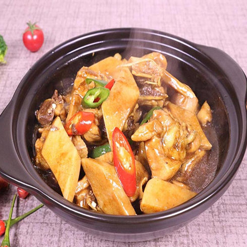 黃燜雞肉杏鮑菇 