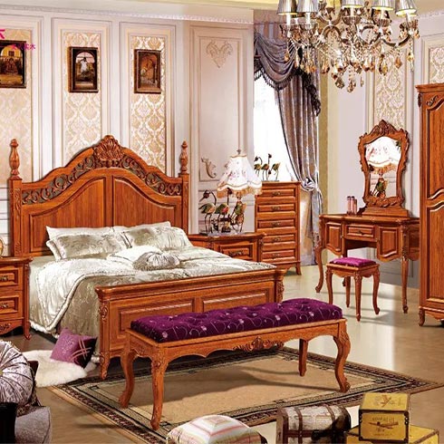 易盛安居木門-傳統紅木床