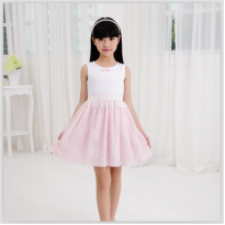 貝蕾爾童裝-夏裝新款公主裙中大童被點紗裙子