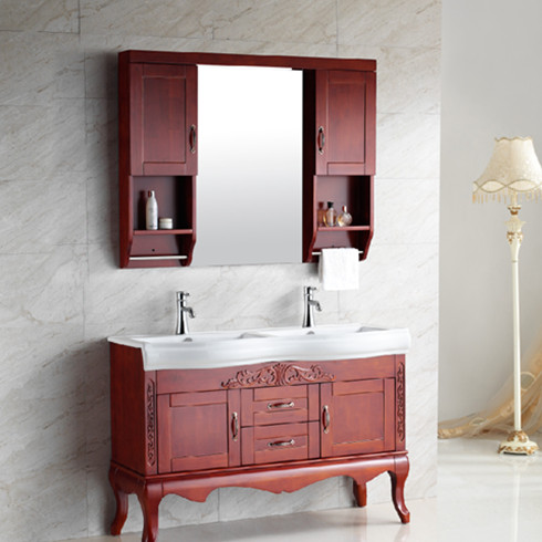 樂鵬衛(wèi)浴實(shí)木浴室柜