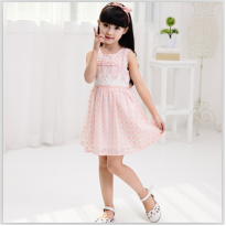 貝蕾爾童裝-女童時尚橘色連衣裙